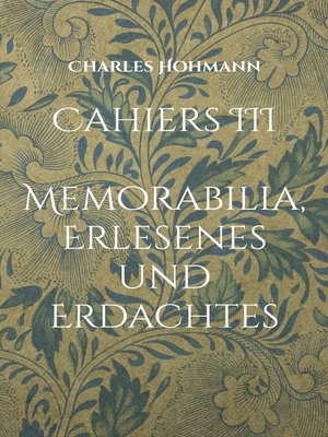 cover image of Cahiers III